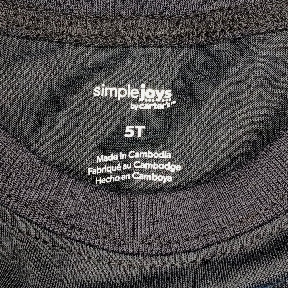 Simple Joys by Carters Toddler Boys 5T Pajama Set OEKO-TEX Tractor Bulldozer - Picture 3 of 5